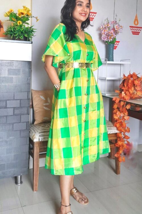 Green Checkered dress
